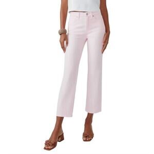 J.Mclaughlin Dakota Jean Womens Size 10 Light Pink Wide Leg Stretch NWT